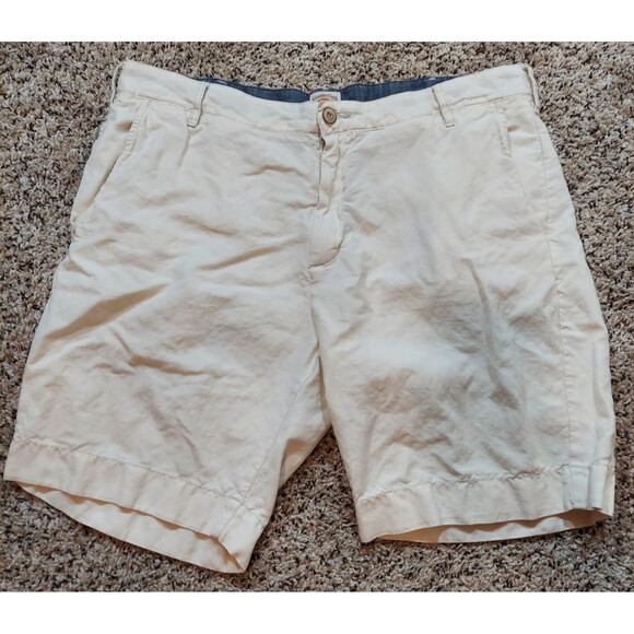 Faherty Men's Flat Front Chino Shorts Men's Size 34 Good Condition - Picture 1 of 7